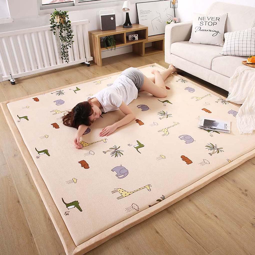 絨毯　カーペット　約200x200cm Amazon | ラグマット 正方形 ブルー カーペット 200x200cm 滑り止め付